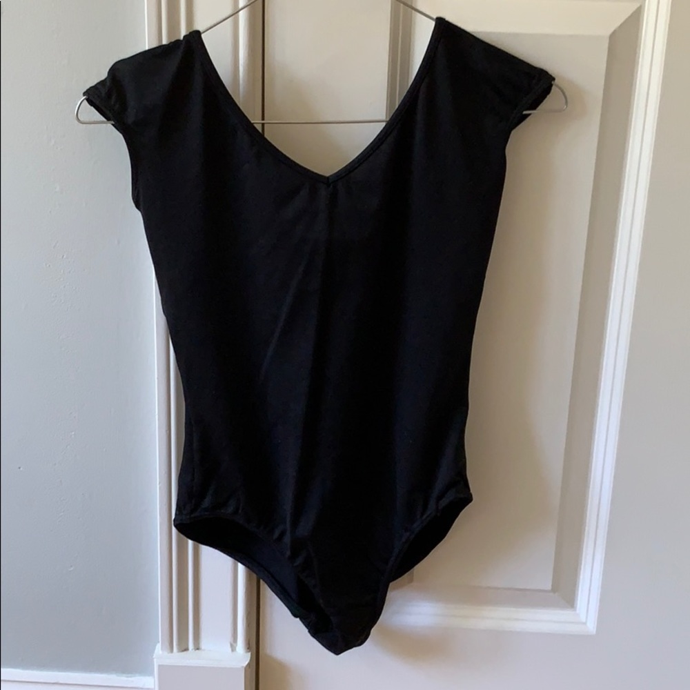 black leotard